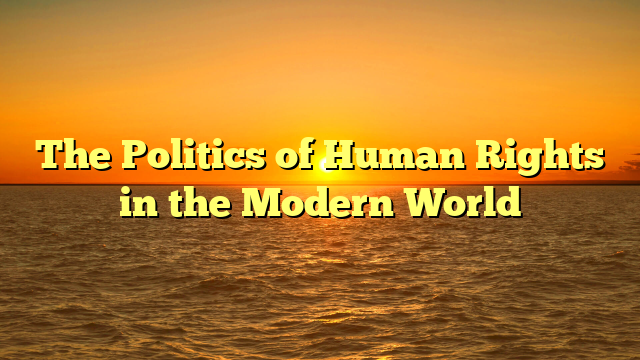 The Politics of Human Rights in the Modern World