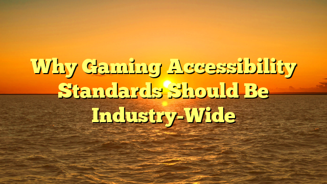 Why Gaming Accessibility Standards Should Be Industry-Wide